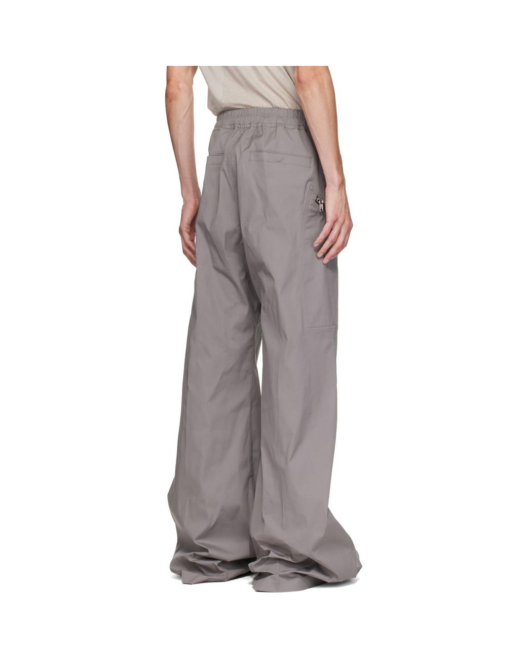 Rick Owens Gray Tower Heizer Belas Cargo Pants for men