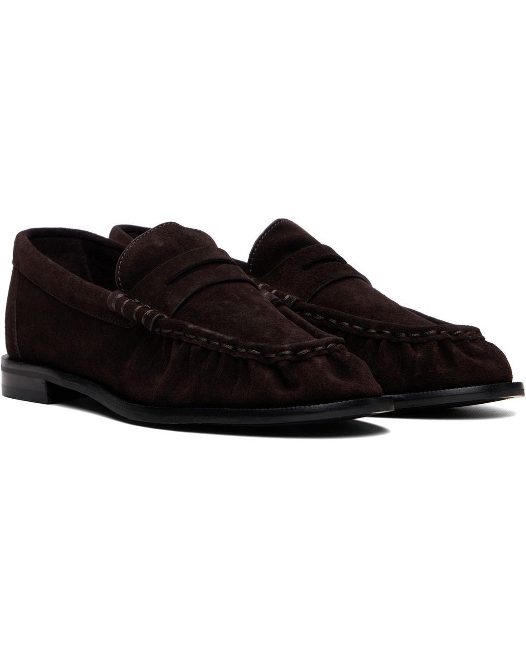 Rag & Bone Black Lexi Suede Loafers