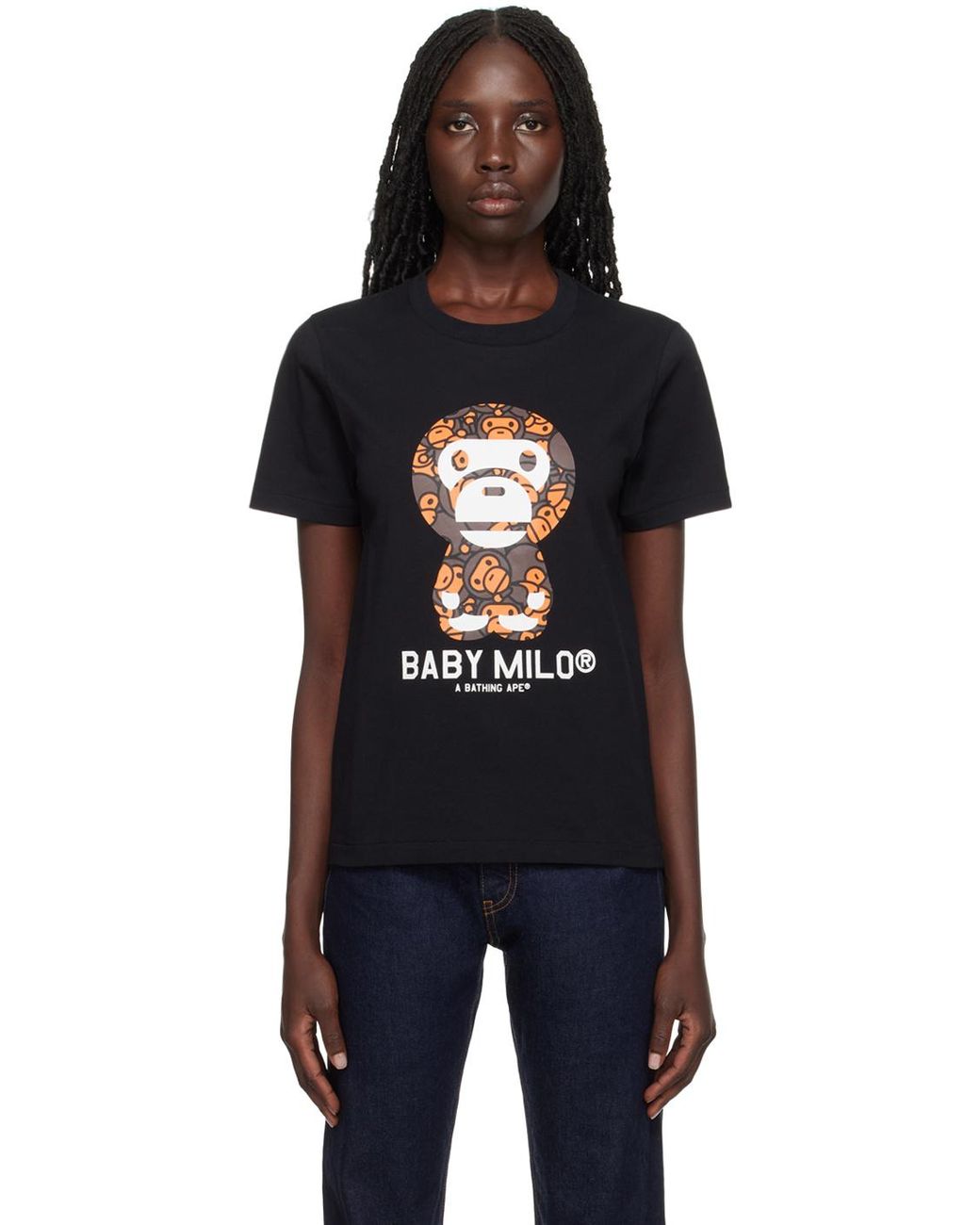 A Bathing Ape Baby Milo T Shirt in Black Lyst Canada