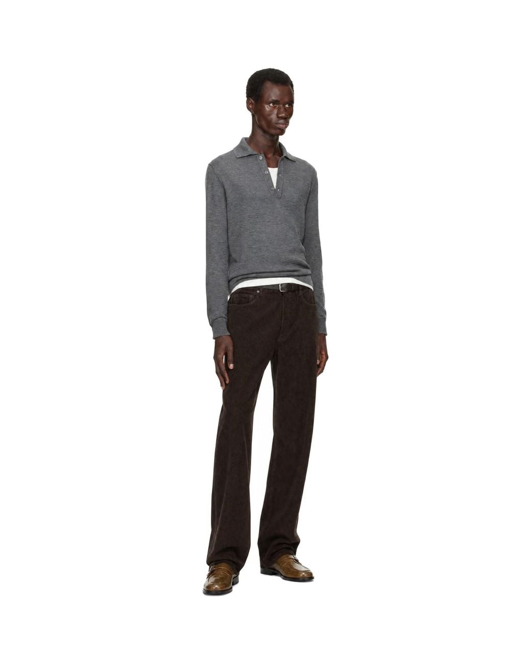 Another Aspect Gray Another 2.0 Polo for men