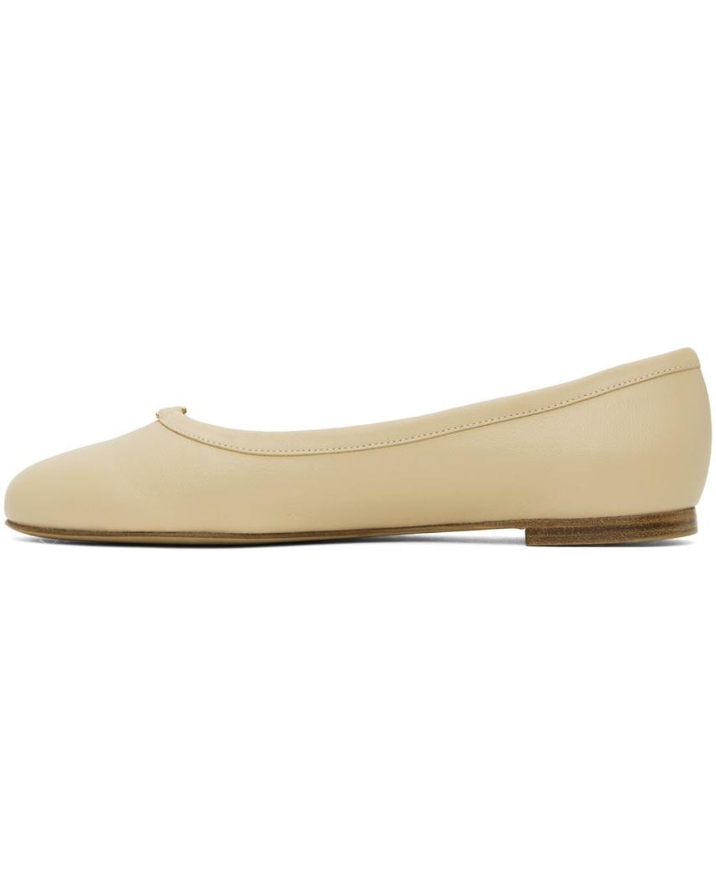 Chlo Beige Marcie Ballerina Flats in Black Lyst UK