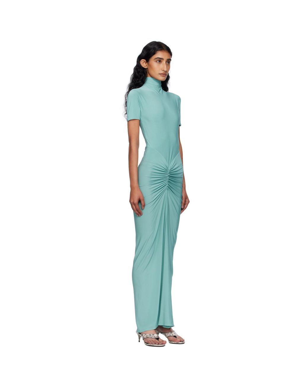 Alaïa Black Soft Jersey Maxi Dress