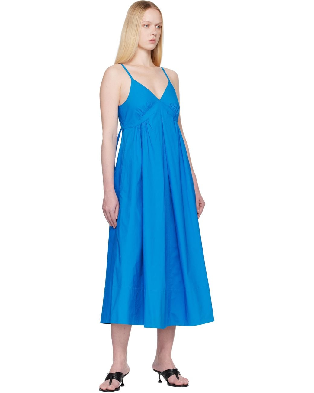 Proenza Schouler Black Cable T-Strap Heeled Sandals