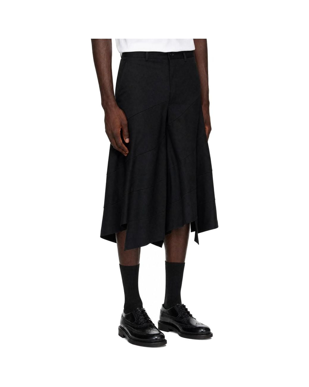 Comme des Garçons Black Gabardine Trousers for men