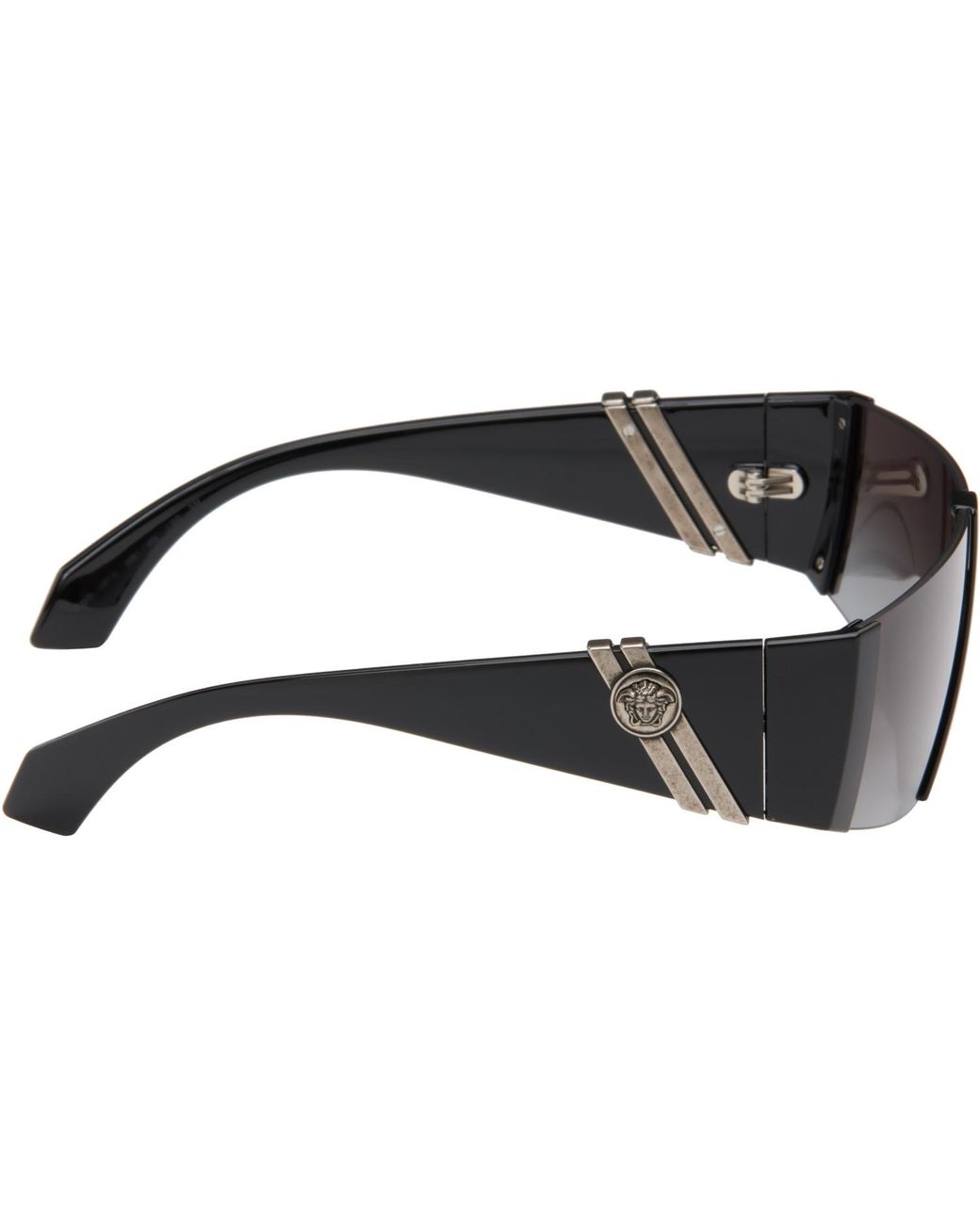 Versace Gray Edge Mask Sunglasses