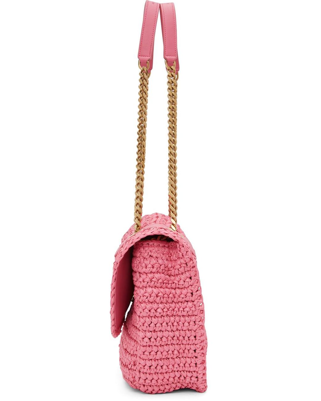 Moyen sac Niki rose en raphia Saint Laurent en coloris Rose | Lyst