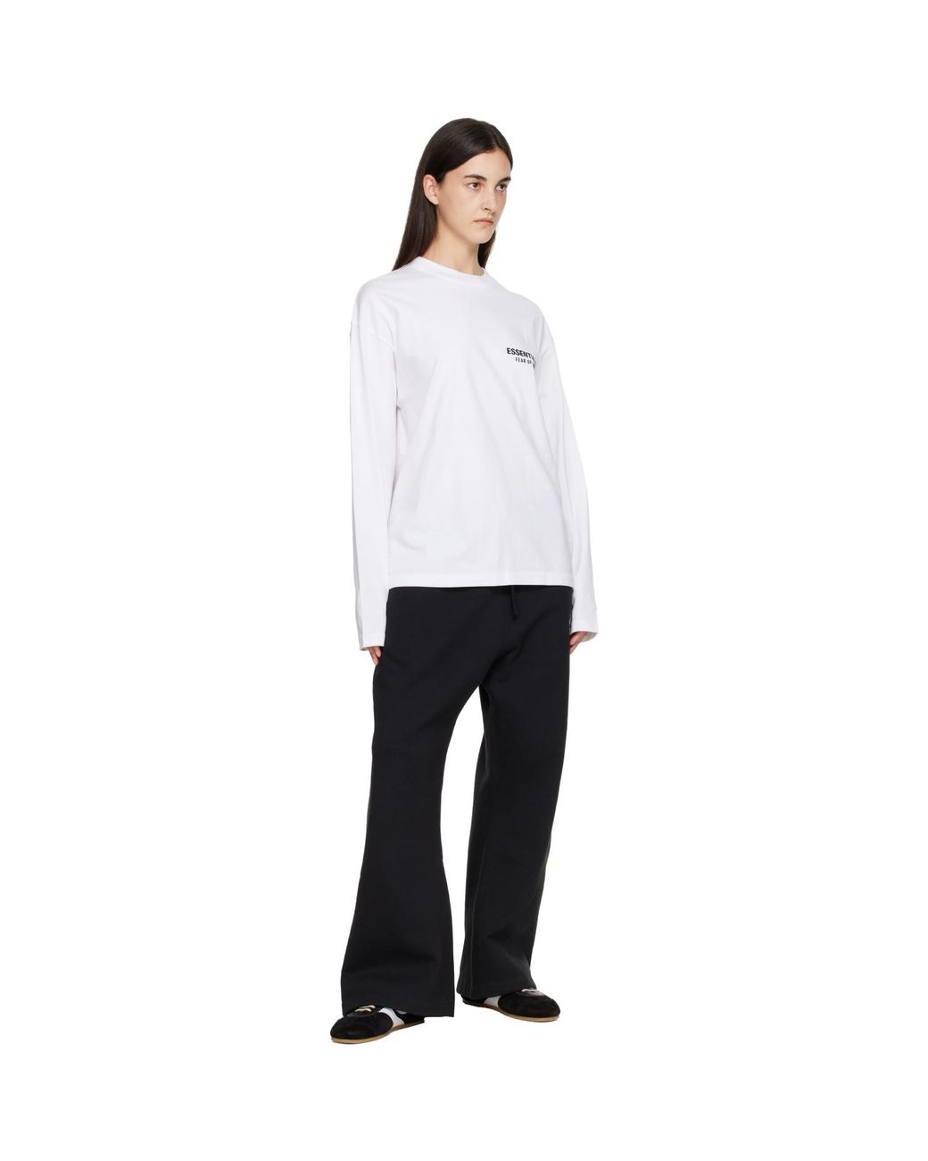 Fear Of God White Classic Fit Long Sleeve T-Shirt