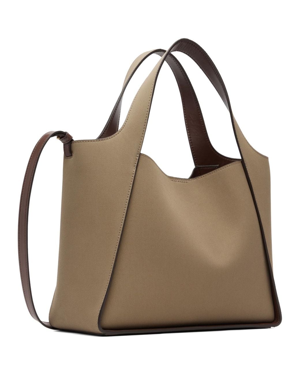 Stella McCartney Brown Logo Crossbody Tote