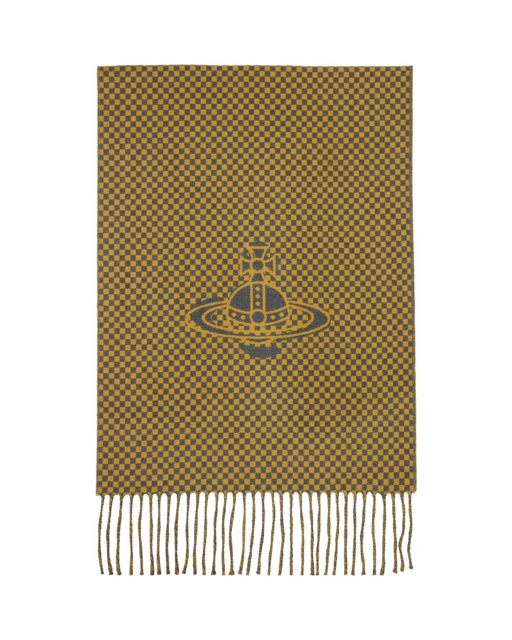 Vivienne Westwood Green Checkmate Scarf
