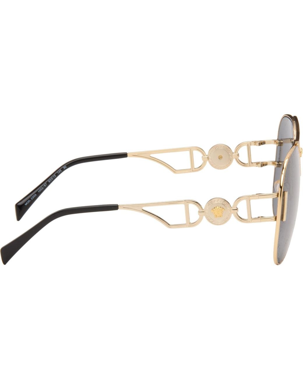 Versace Gray Medusa '95 Pilot Sunglasses