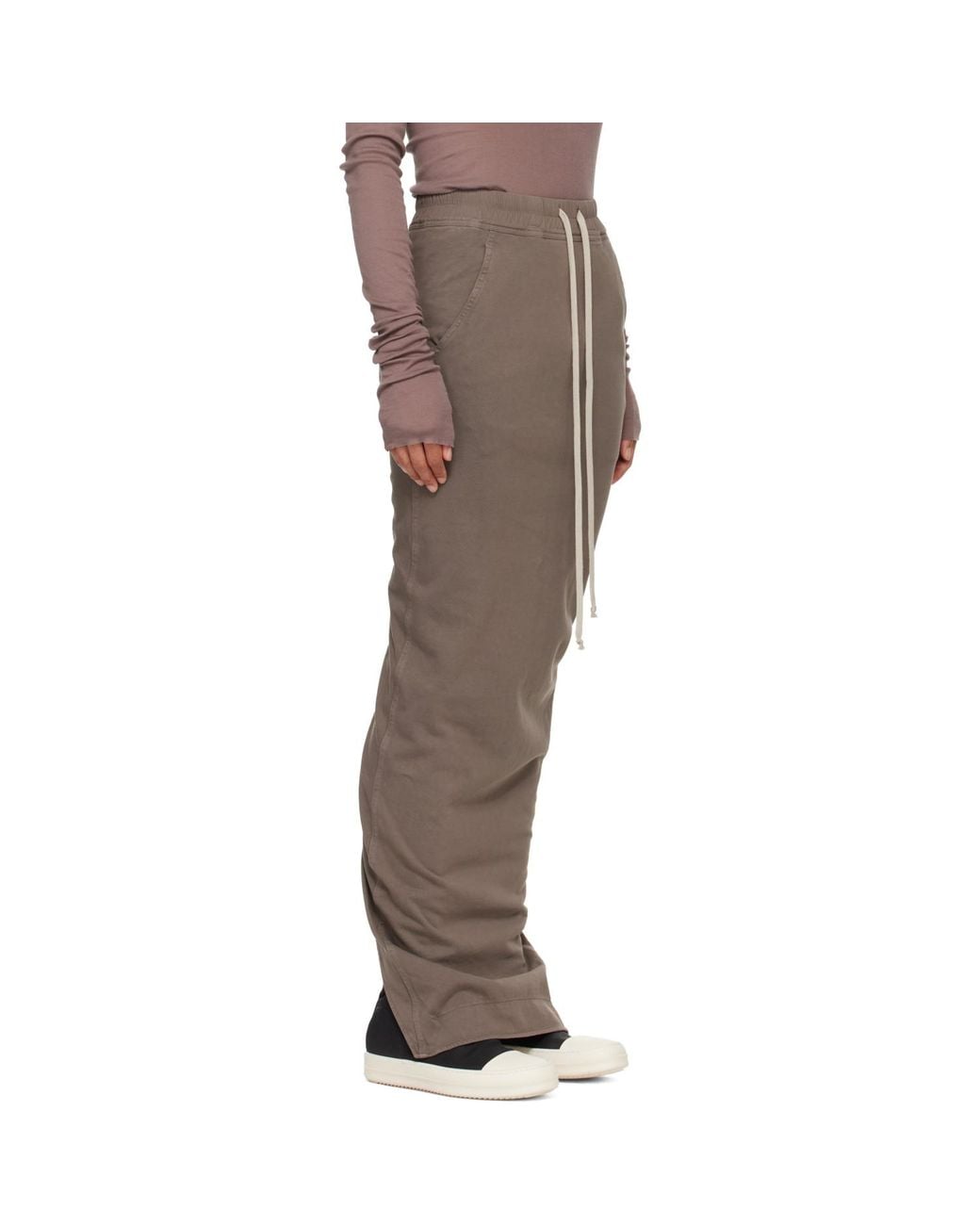 Rick Owens Brown Tower Pull On Pillar Maxi Skirt