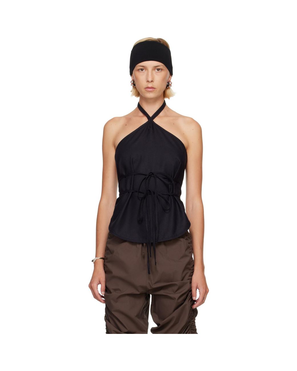 Baserange Black Mar Top