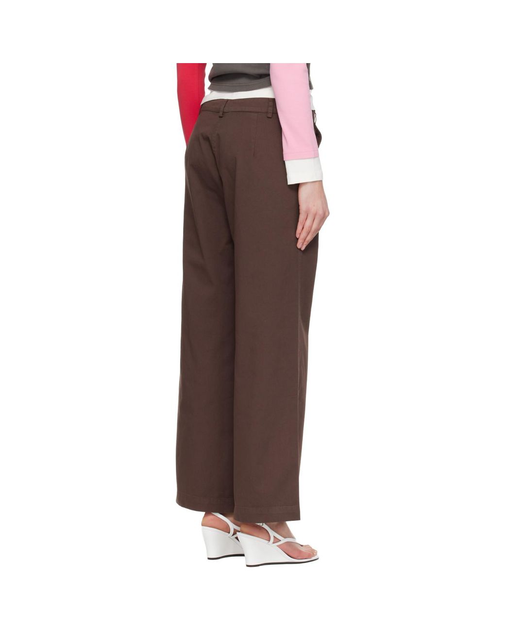 GIMAGUAS Brown Belt Trousers