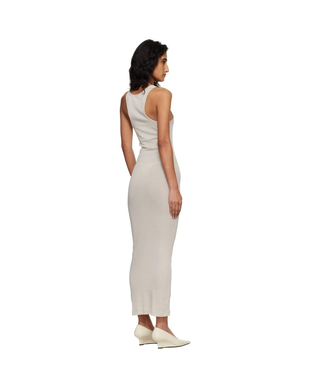Entire studios Black Off- Muscle Tank Midi Dress