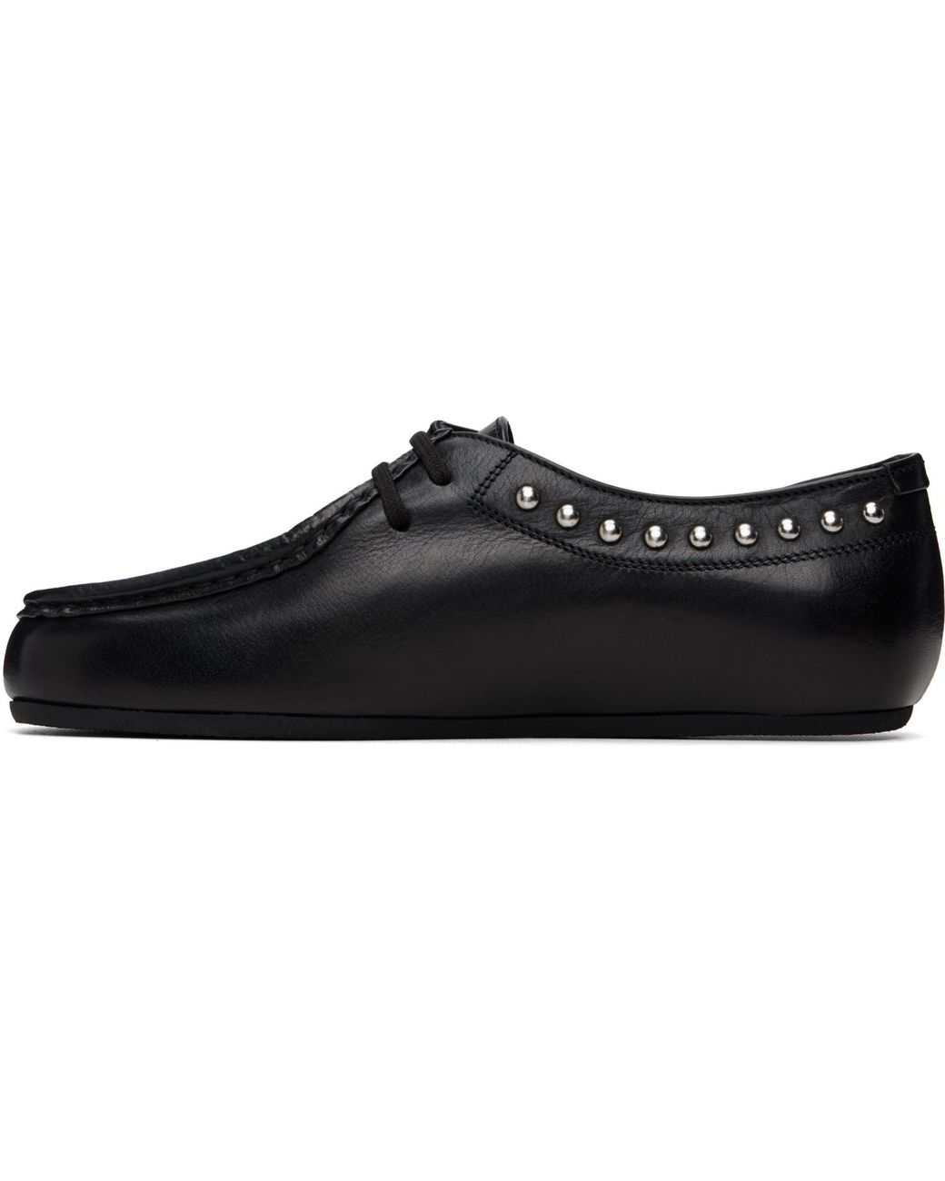 Jil Sander Black Hood Lace-Up Derbys