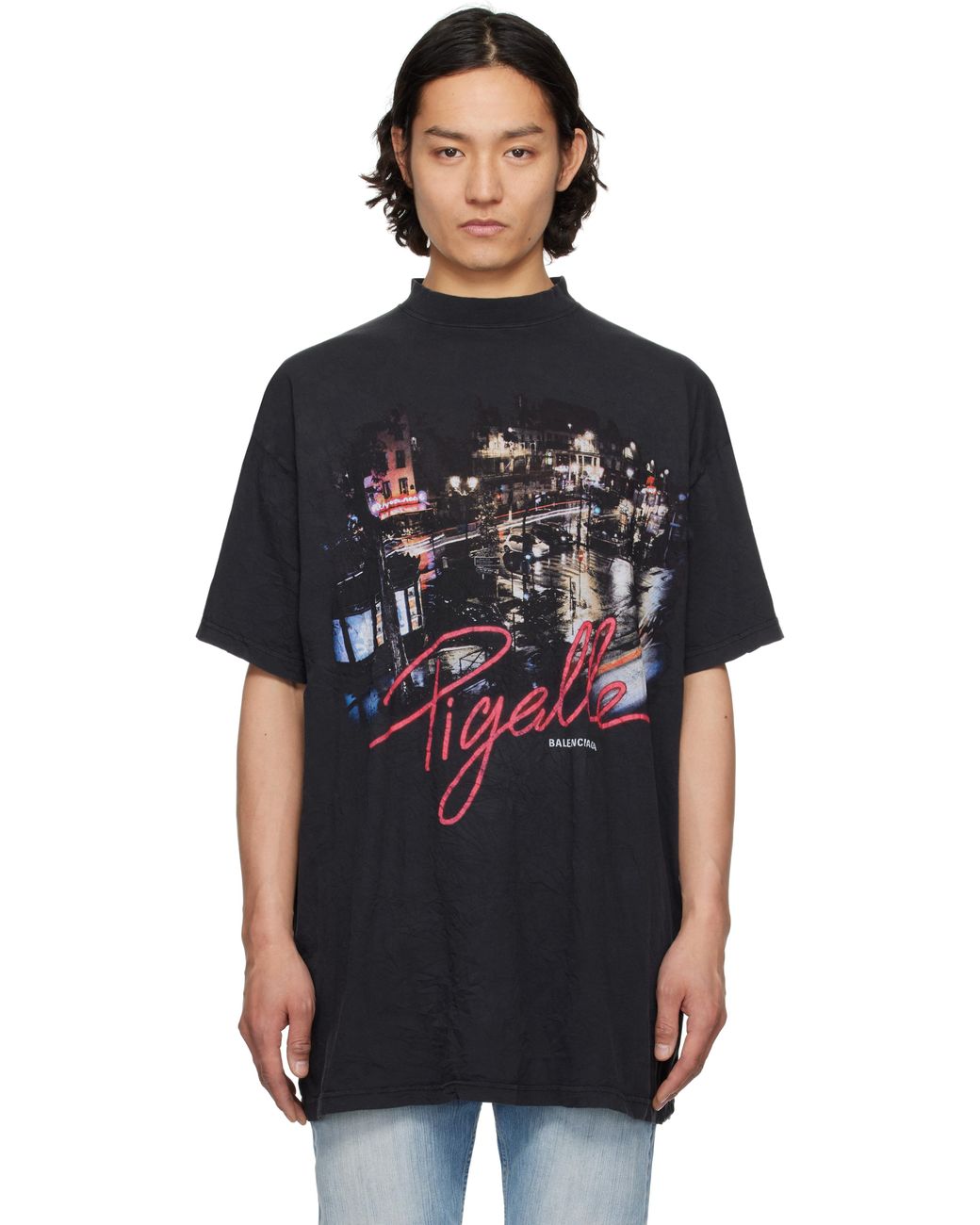 Balenciaga Pigalle T-Shirt in Black for Men | Lyst