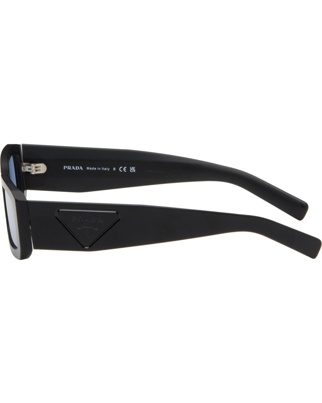 Prada Blue Rectangular Sunglasses