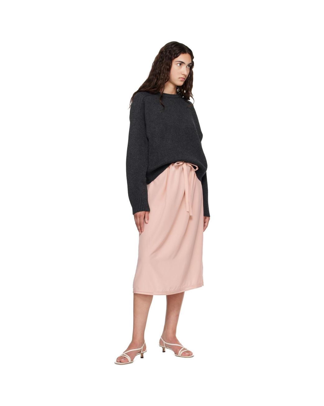 Loulou de Saison Black Breha Wool Cashmere Blend Sweater