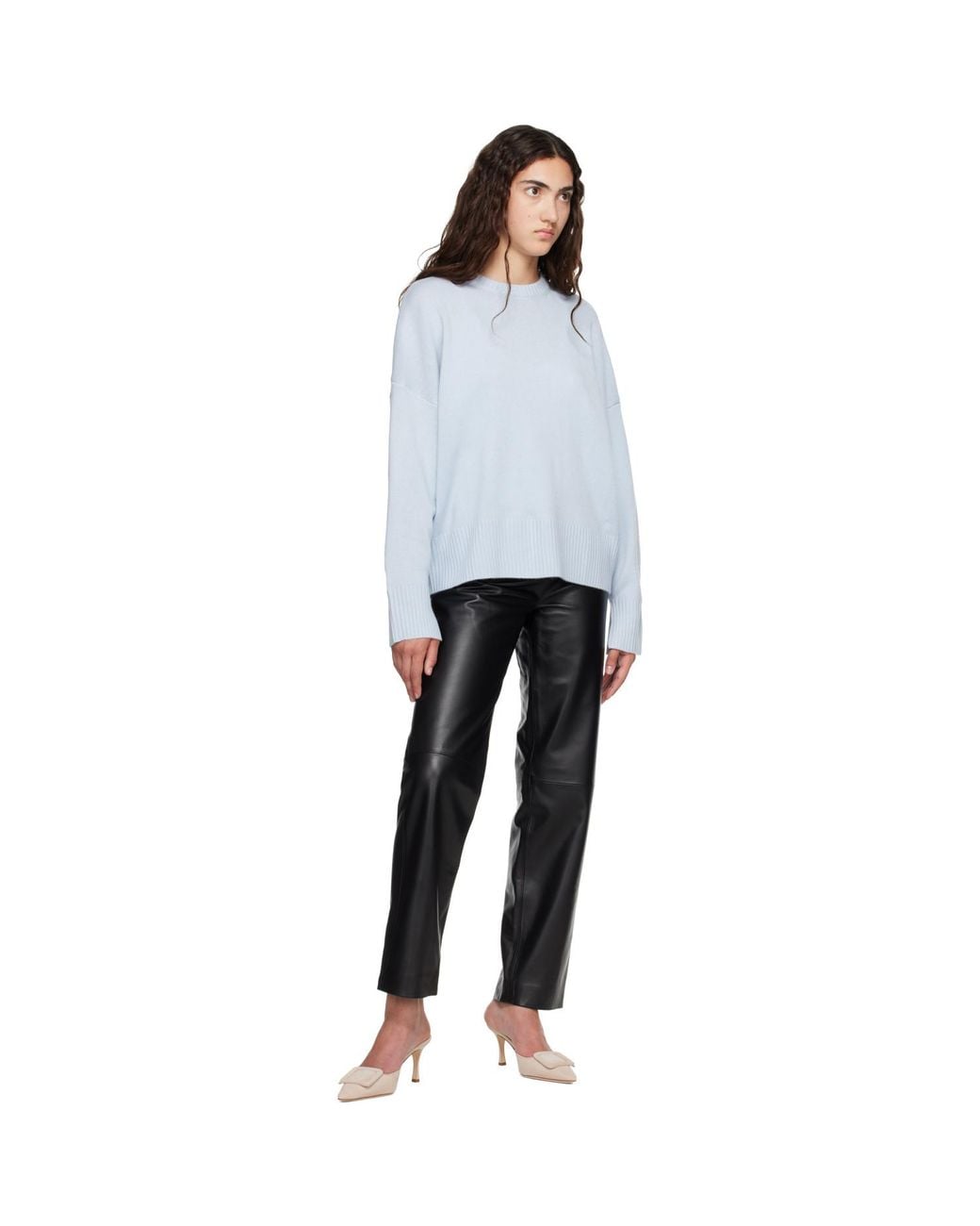 Loulou de Saison Blue Anton Lds Cashmere Sweater