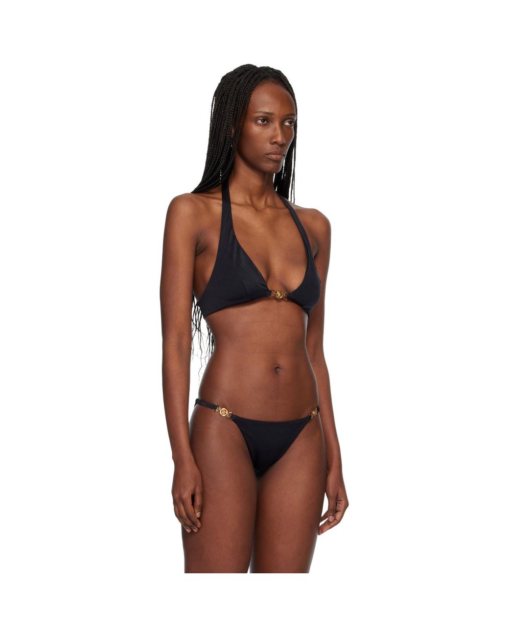 Versace Black Bikini Top