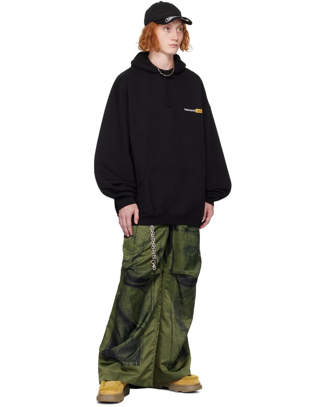 Vetements Xxx Logo Hoodie in Black for Men | Lyst