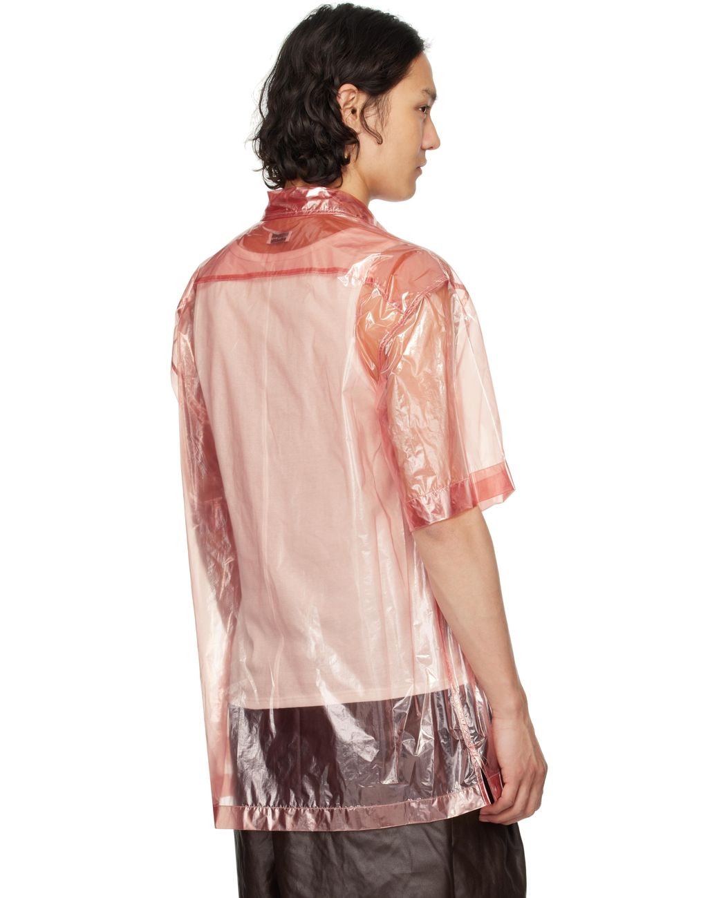 Dries Van Noten Pink Sheer Shirt for men
