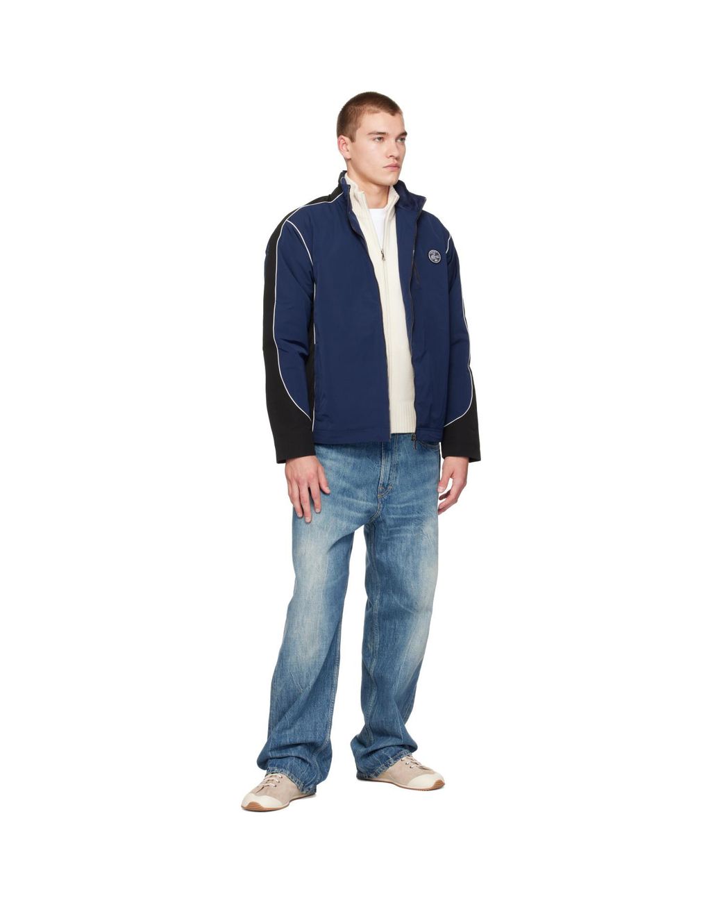 Lacoste Blue Padded Track Jacket for men