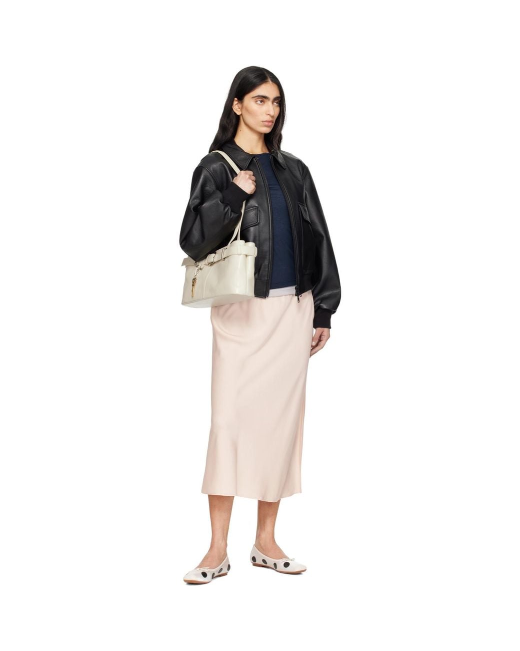 OSOI Natural Off- Shoulder Brocle Bag