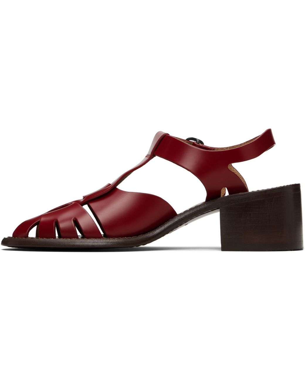 Hereu Red Pesca Heeled Sandals
