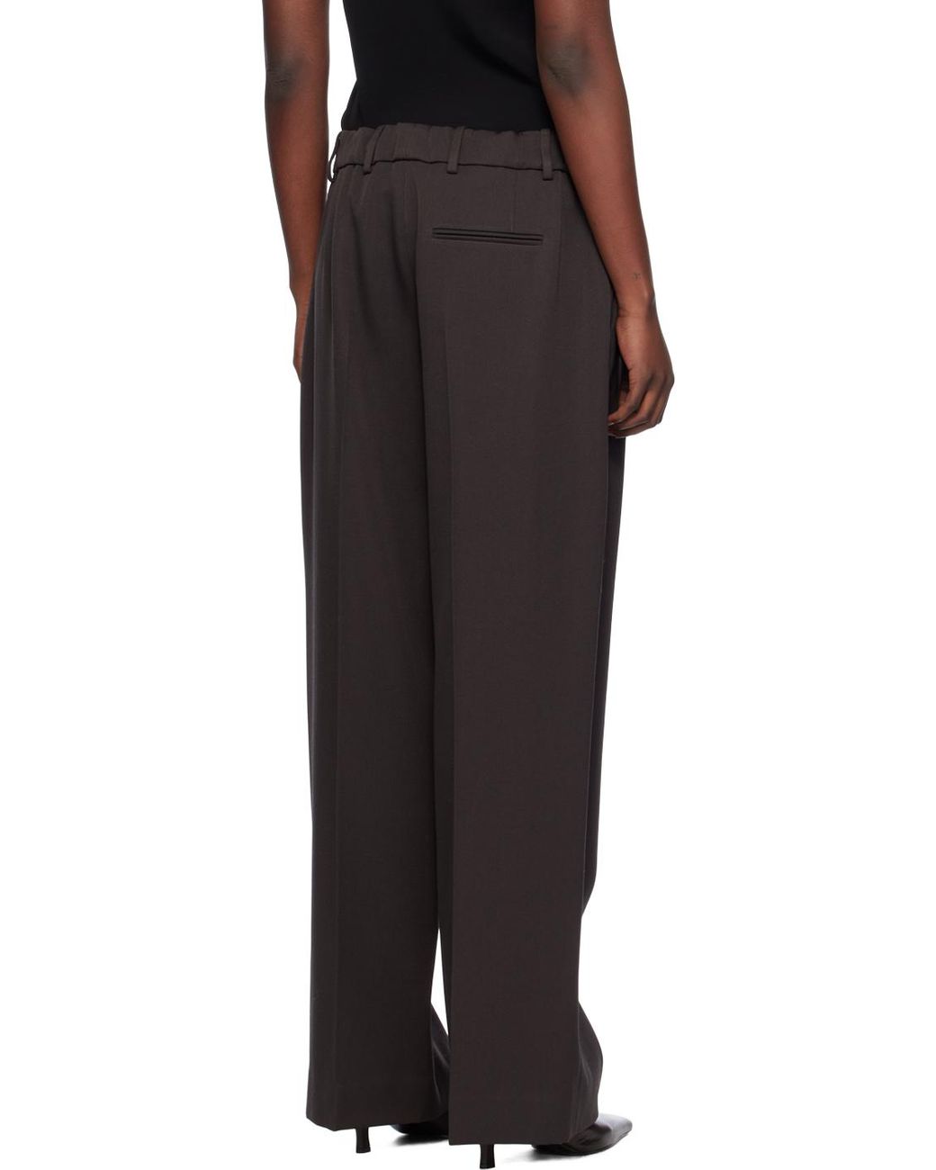 【関税込み】The Row ブラウン Roan トラウザーズ the-row-BROWN-Roan-Trousers.jpeg