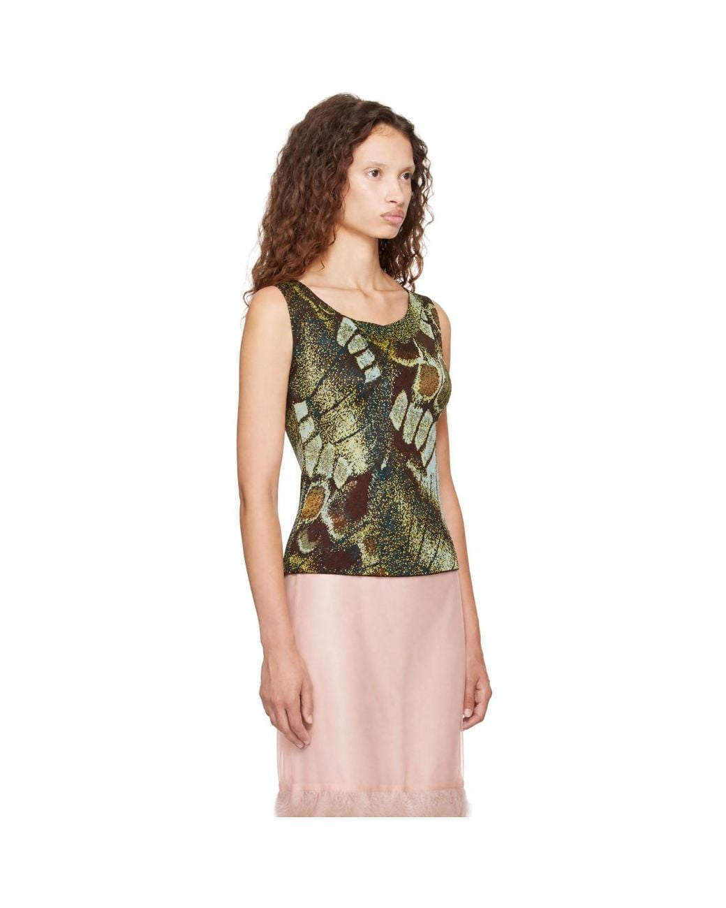 Staud Green Veronica Top