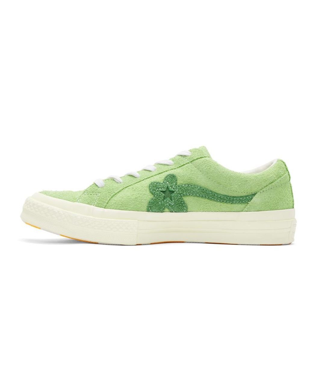 Converse Suede Green Golf Le Fleur Edition One Star Sneakers | Lyst