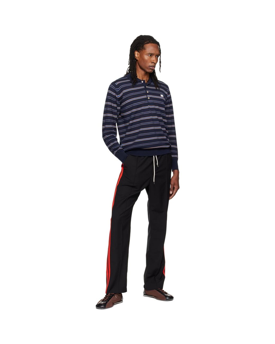 Wales Bonner Blue John Smedley Edition Beam Polo for men