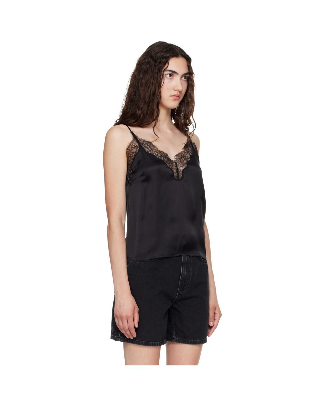 Anine Bing Black Mael Camisole