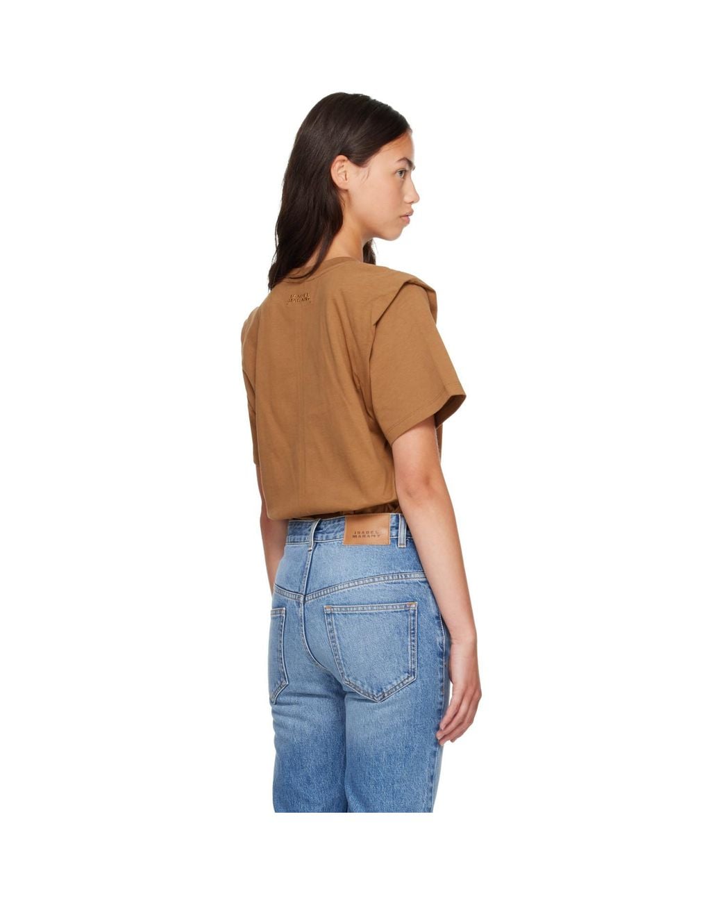 Isabel Marant Blue Tan Zelitos T-Shirt