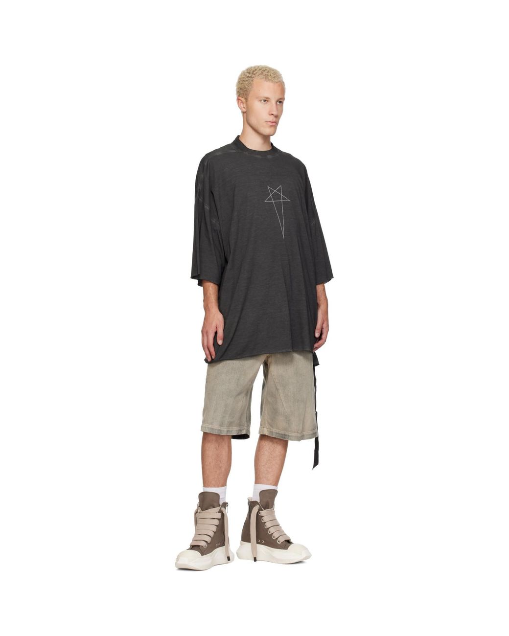 Rick Owens Black Tower Tommy T-Shirt for men