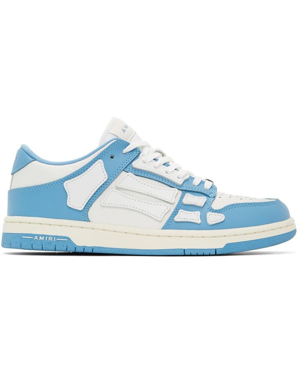 Amiri Blue & White Skel Top Low Sneakers for Men | Lyst