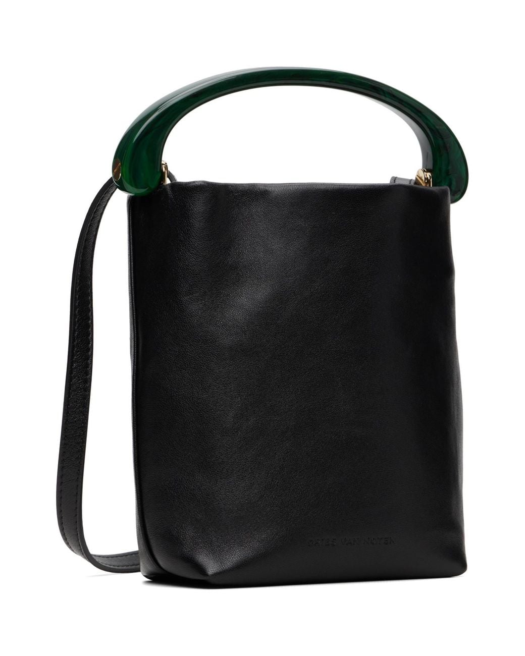 Dries Van Noten Black Micro Leather Bag