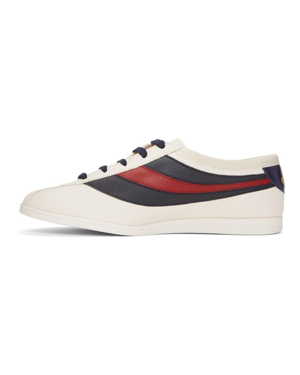 Gucci Leather Off-white Competition Sneakers for Men | Lyst