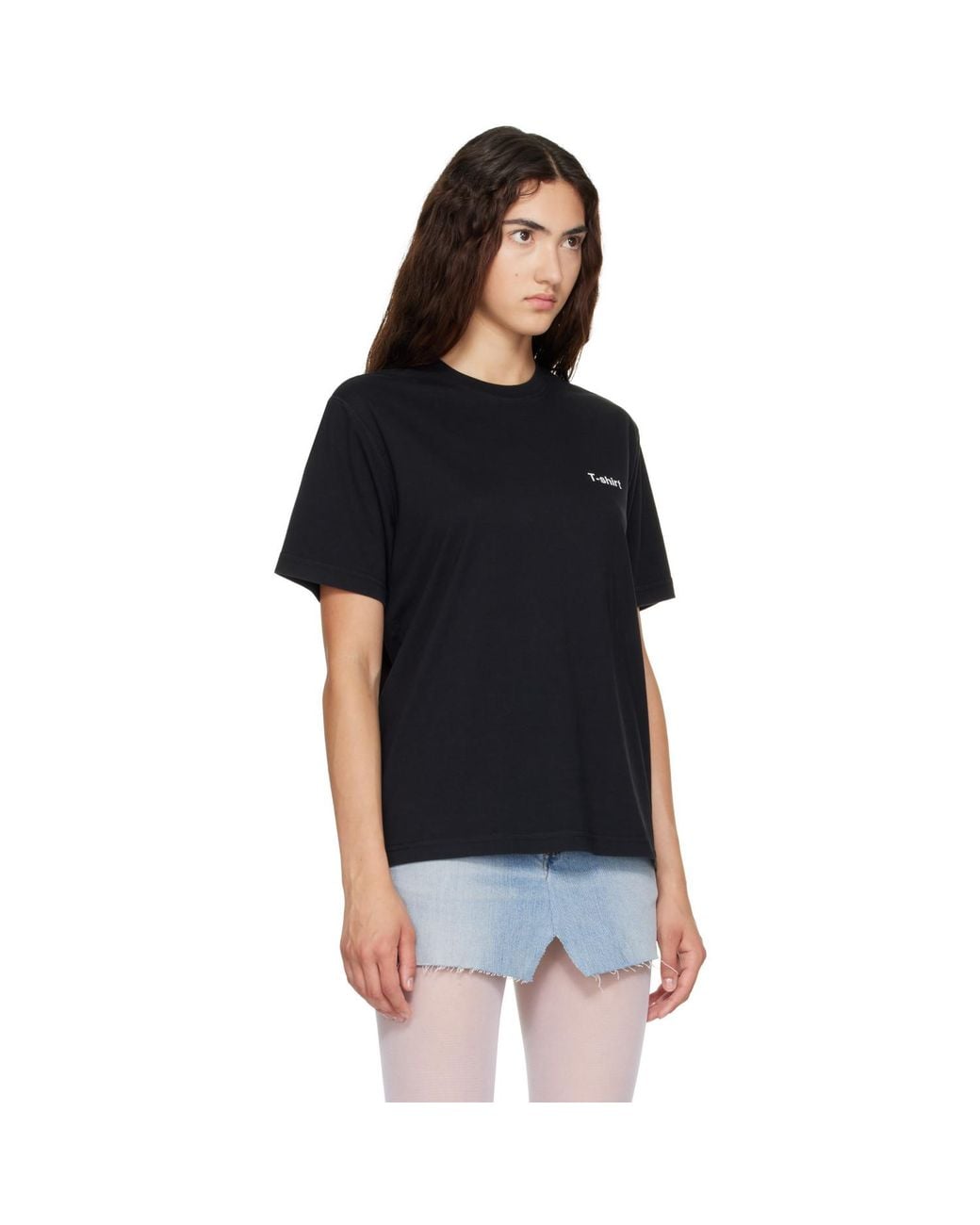 Vetements Black Oversized 'T-Shirt Definition' T-Shirt