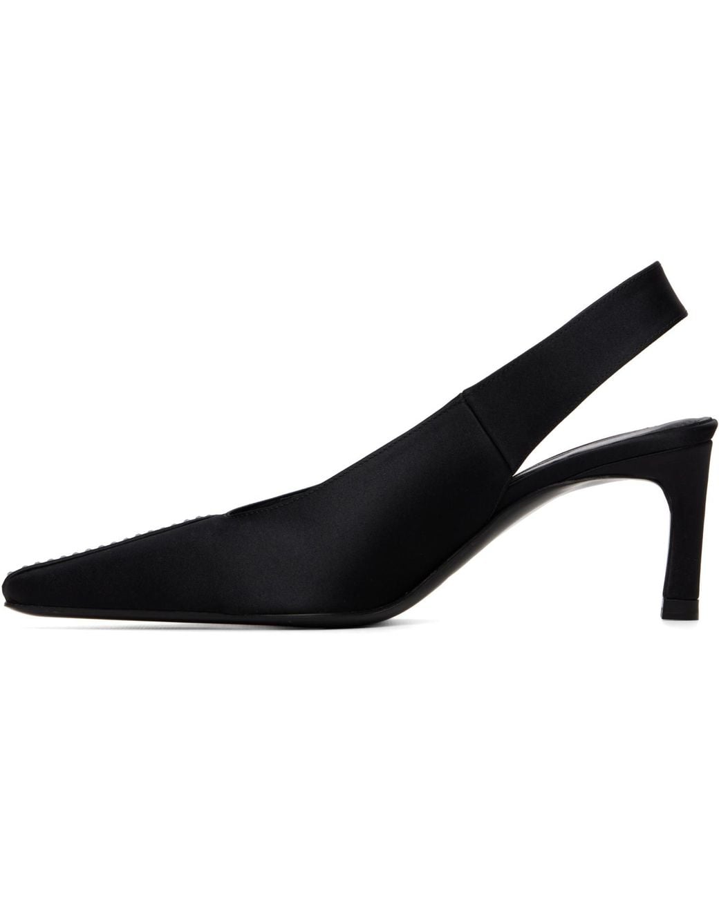 Coperni Black Bicolor Slingbacks Stiletto Heels