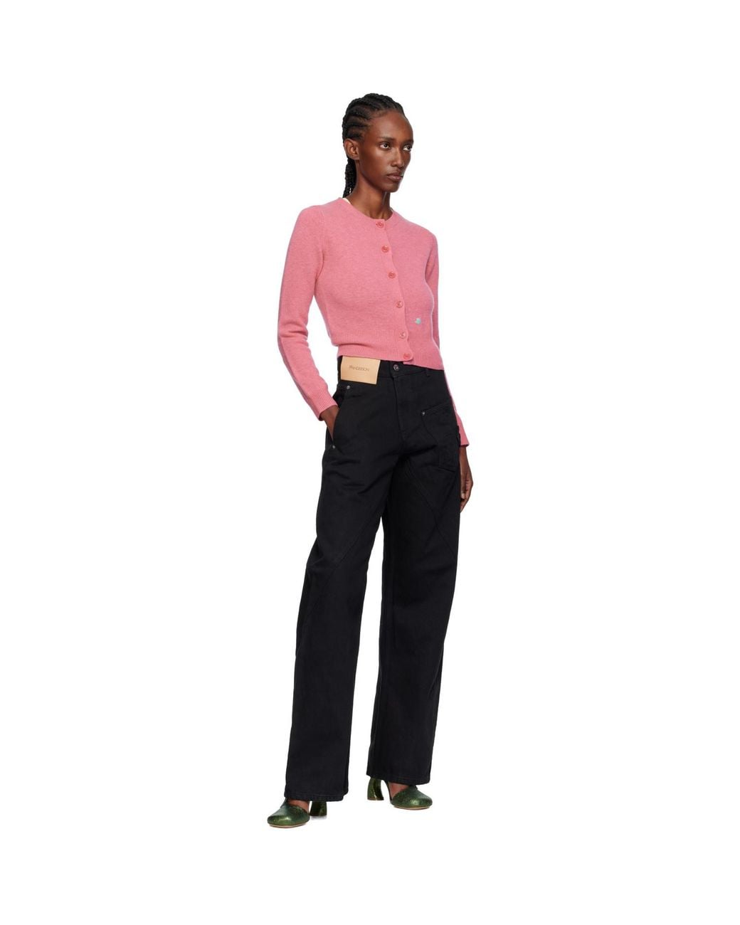 J.W. Anderson Black Twisted Workwear Jeans