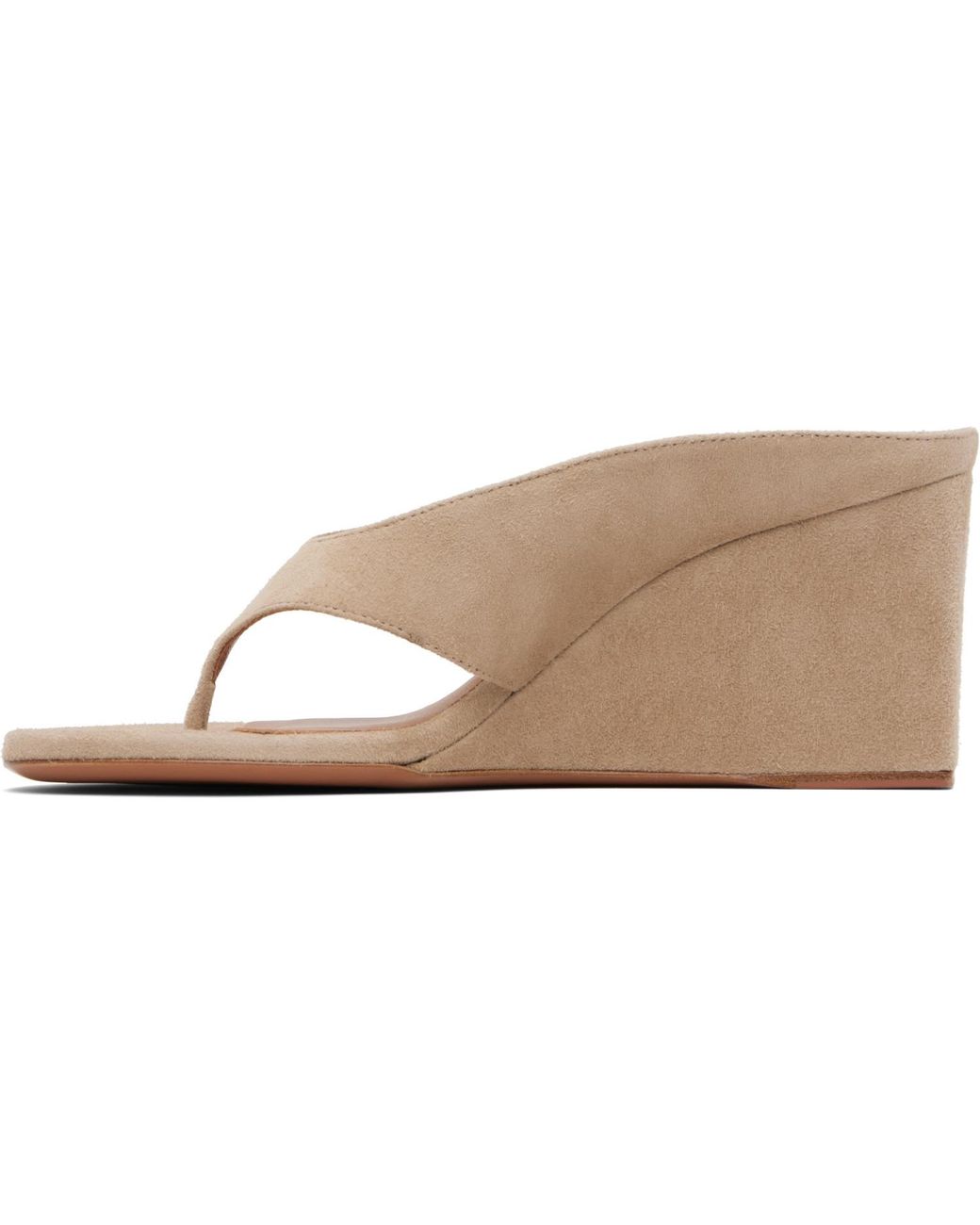 Alaïa Black Cube Thong Mules