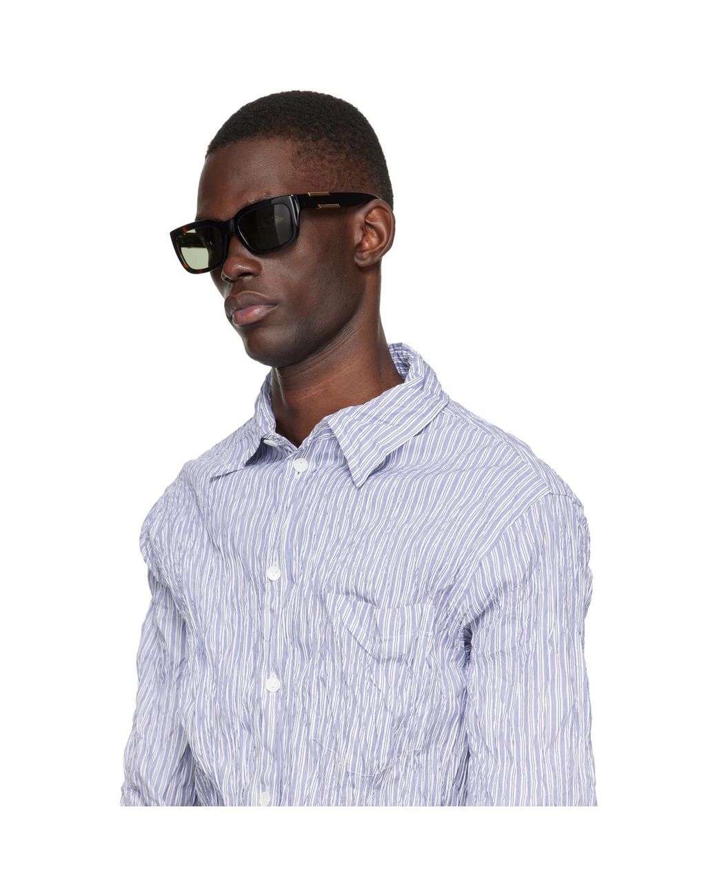 Bottega Veneta Black Ribbon Sunglasses for men
