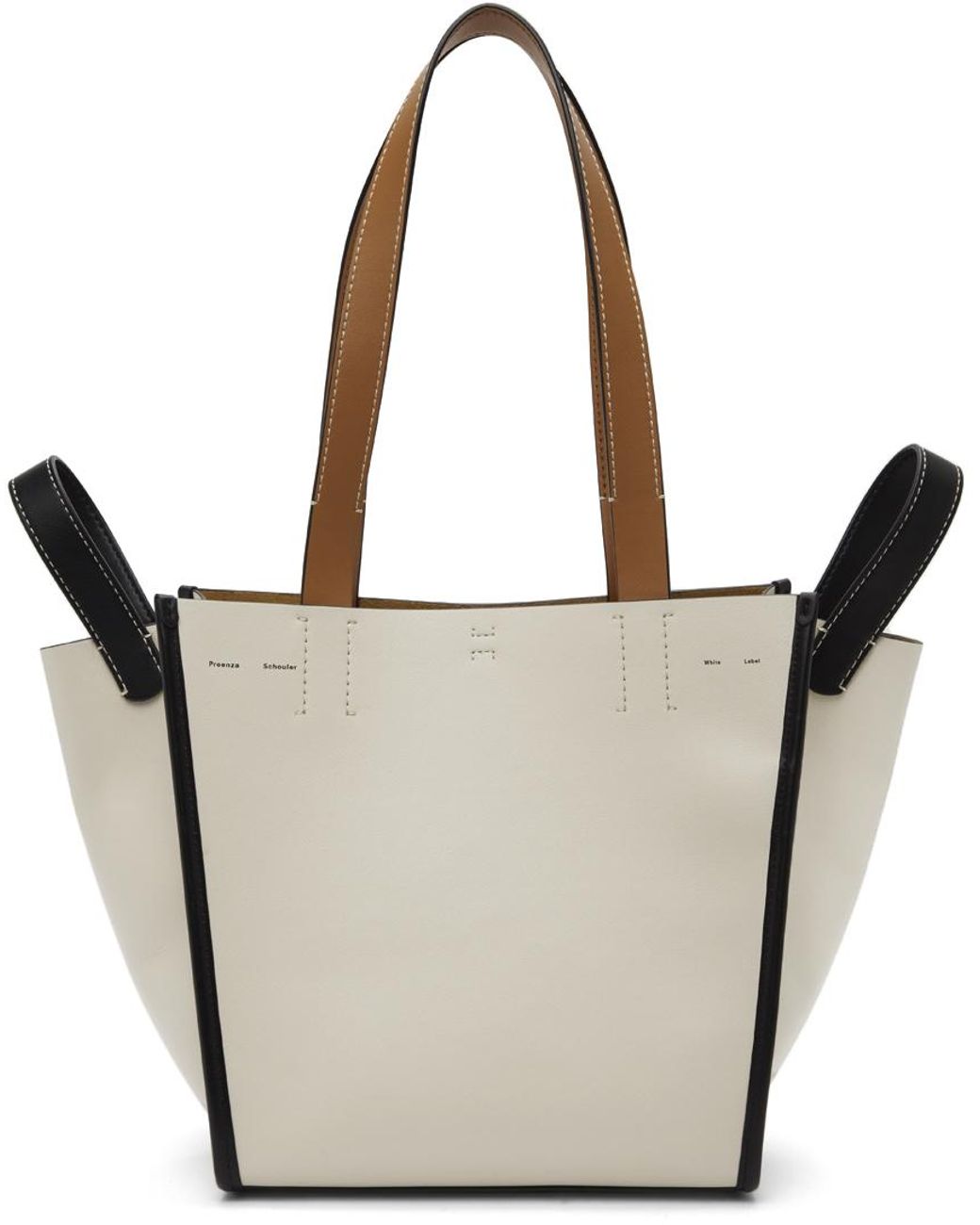 Proenza Schouler Leather Off-white Large Mercer Tote | Lyst