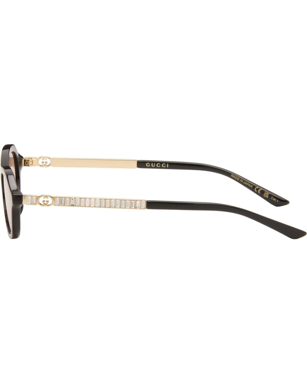 Gucci Brown Oval-Frame Sunglasses for men
