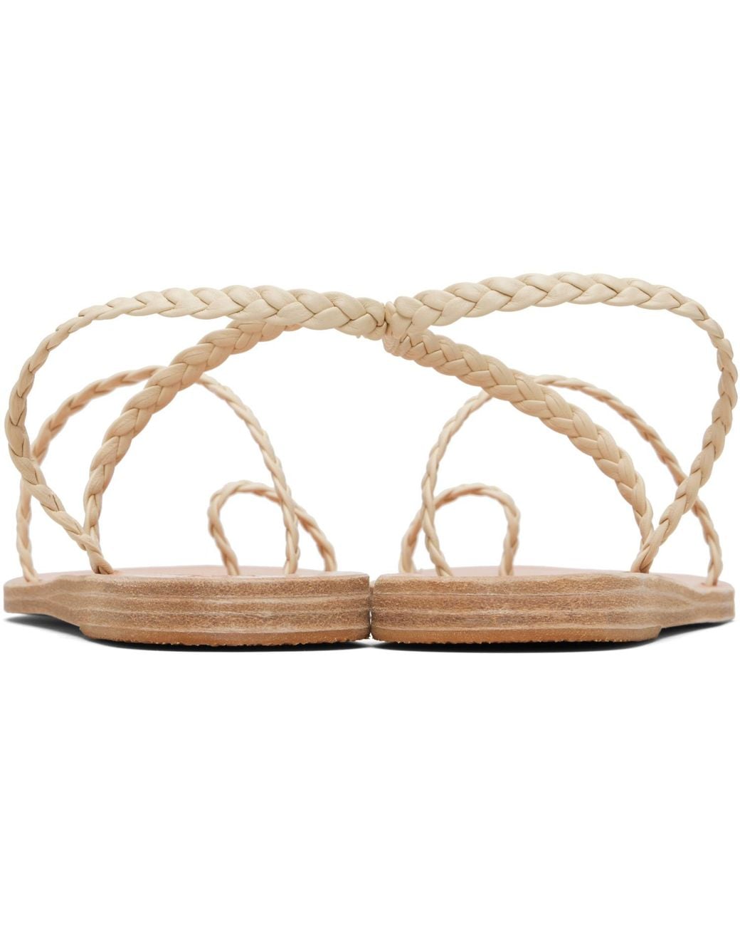 Ancient Greek Sandals Black Off- Eleftheria Sandals