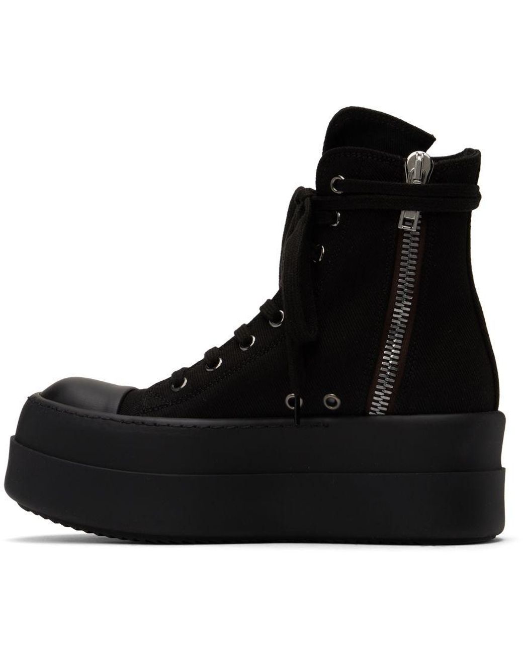 Rick Owens DRKSHDW Black Mega Bumper Sneakers for Men | Lyst