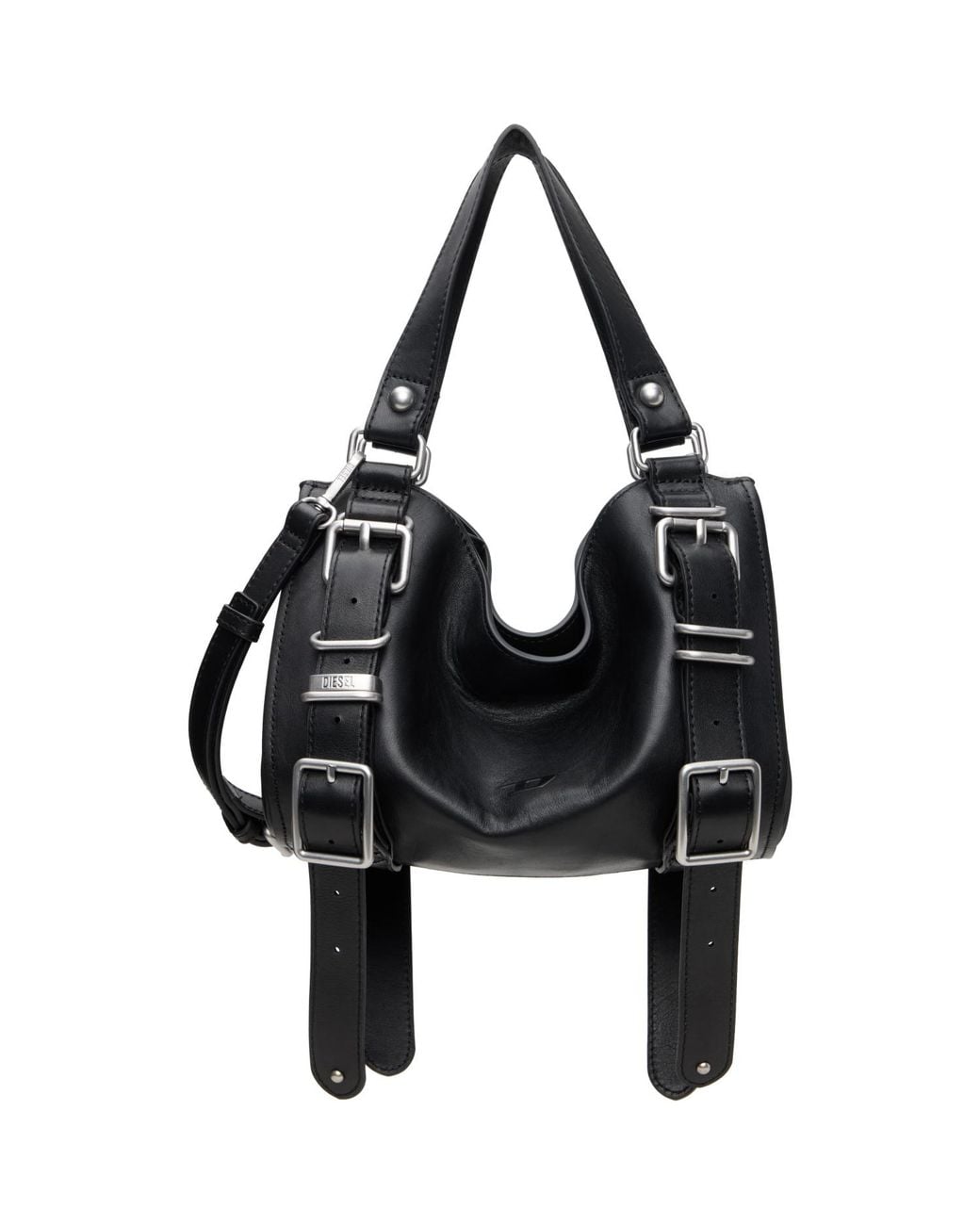 DIESEL Black D-One Small Top-Handle Bag
