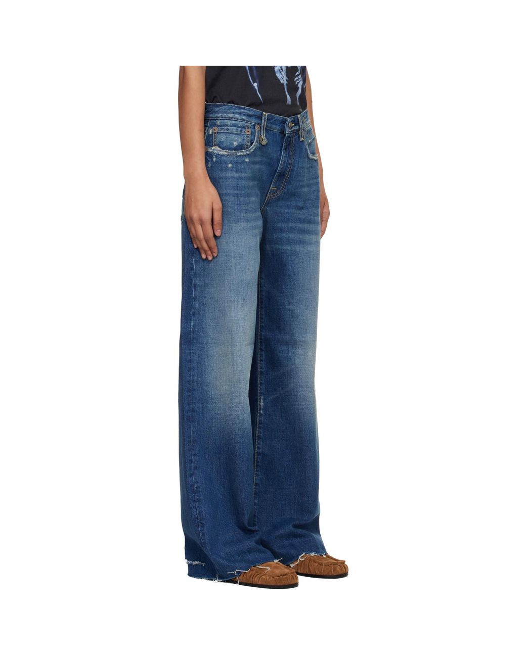 R13 Blue D'Arcy Loose Jeans